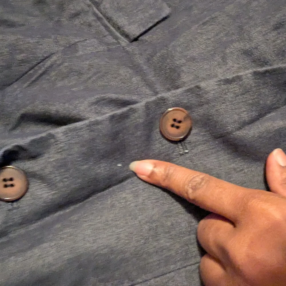 Brooks Brothers Women’s Dark Denim Blazer Jacket Two Button Structured Sz4 - Picture 8 of 11